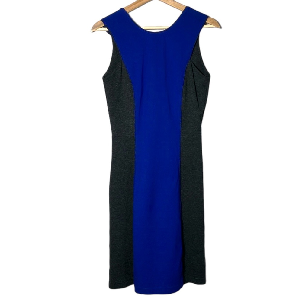 Marigold dress sheath Montreal made in canada colour block princess seam